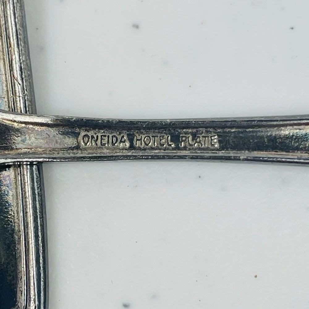 Vintage Oneida Hotel Silver Plate Set of 2 Salad Forks Flatware